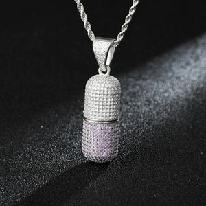 Iced Out Capsule Pendant