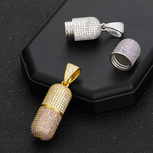 Iced Out Capsule Pendant