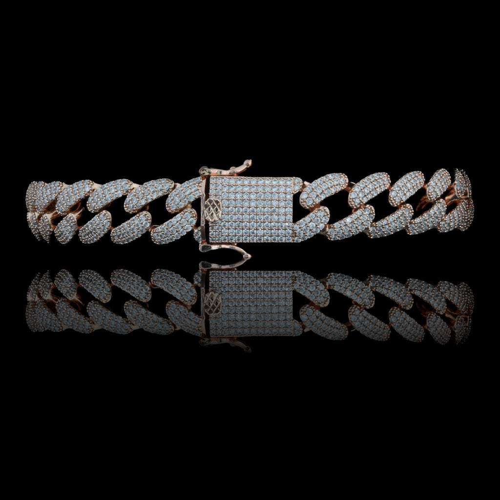 COLT 12MM Rose Gold Cuban Bracelet