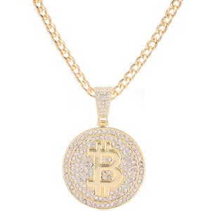 Bitcoin Iced Out Pendant