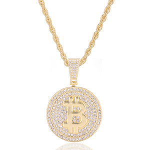 Bitcoin Iced Out Pendant