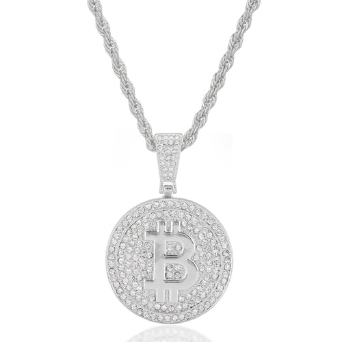 Bitcoin Iced Out Pendant