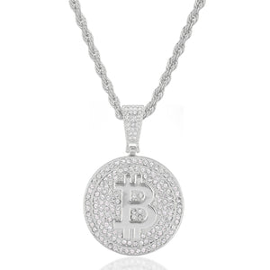 Bitcoin Iced Out Pendant