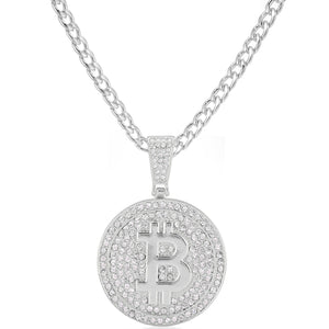 Bitcoin Iced Out Pendant