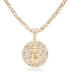 Bitcoin Iced Out Pendant