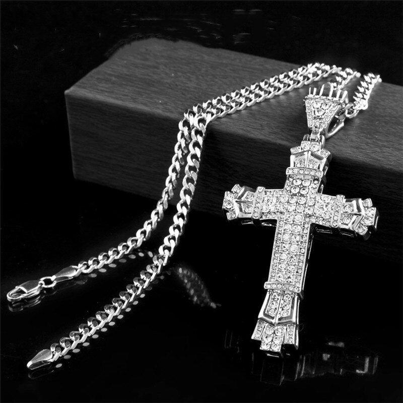 Rhinestone Cross Pendant