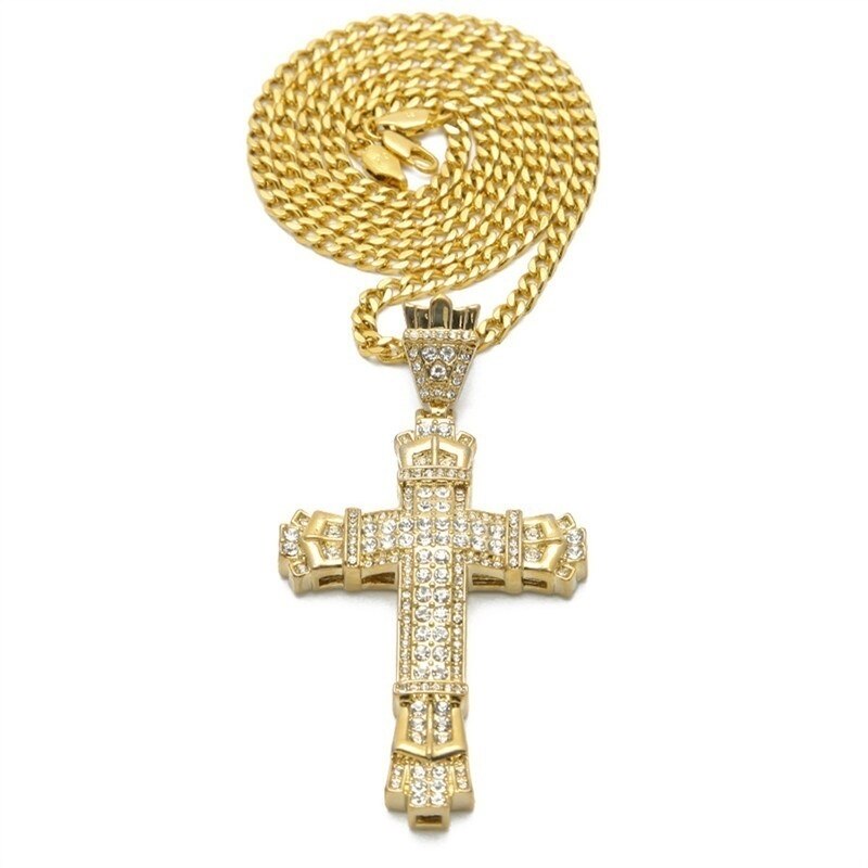 Rhinestone Cross Pendant