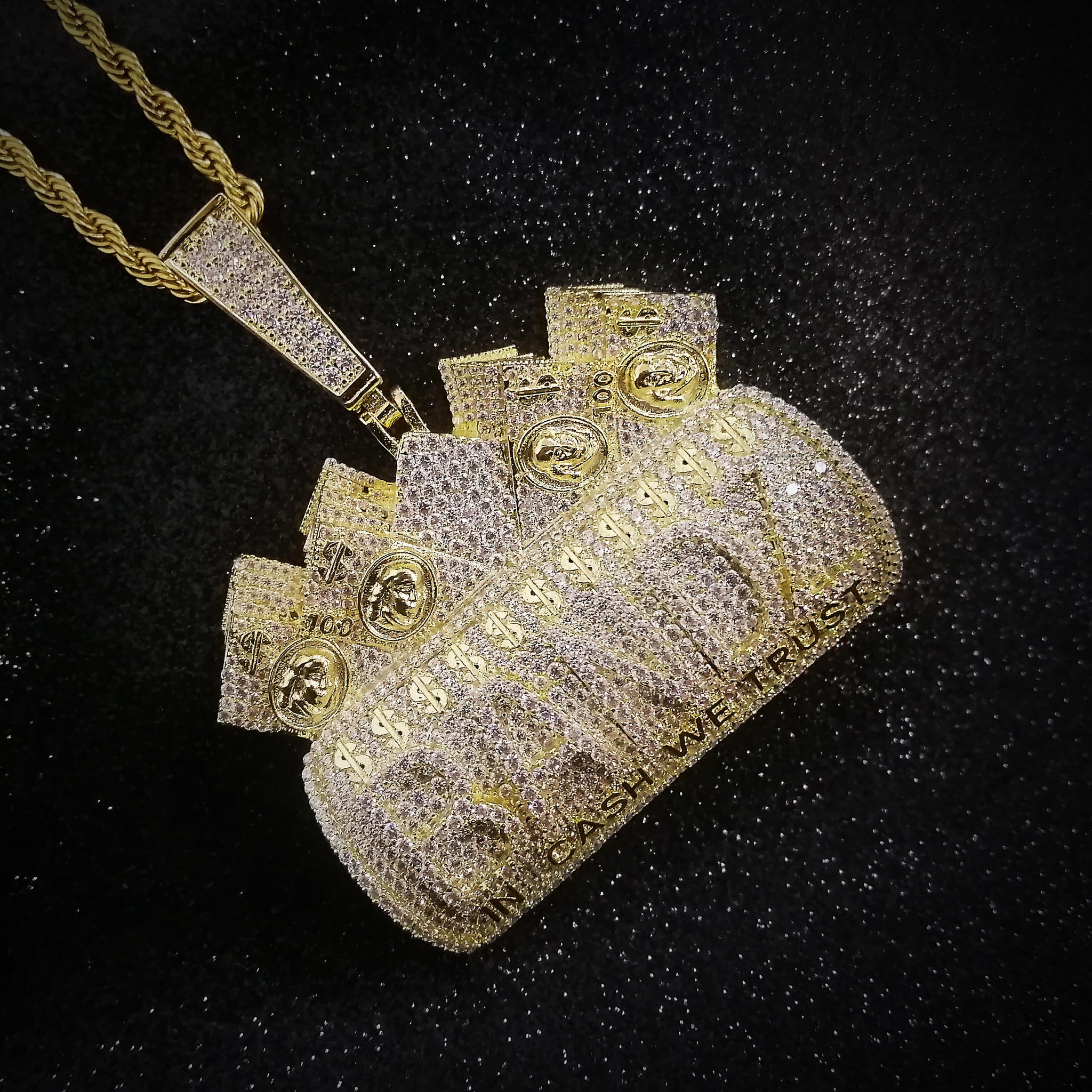 IN CASH WE TRUST Pendant