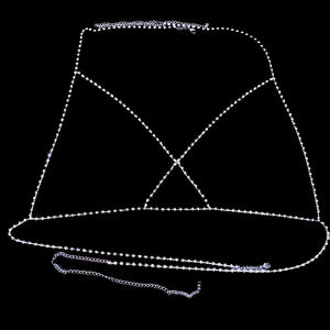 Don't Cross Me Crystal Body Chain