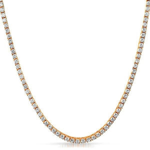 Twinkle 2mm Rose Gold Micro Tennis Chain