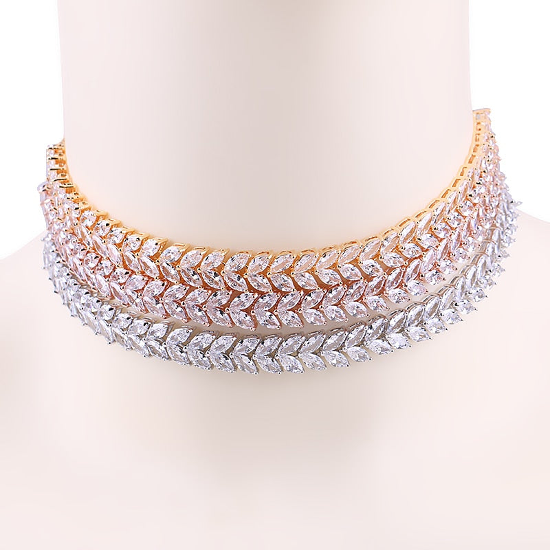 Daisy Leaf Tennis Choker