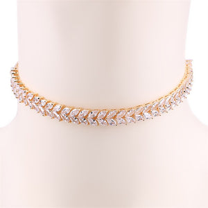 Daisy Leaf Tennis Choker