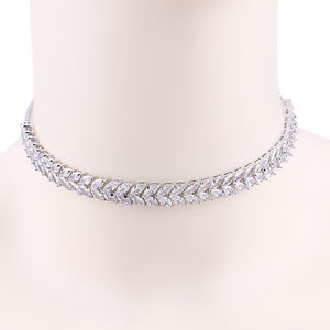 Daisy Leaf Tennis Choker