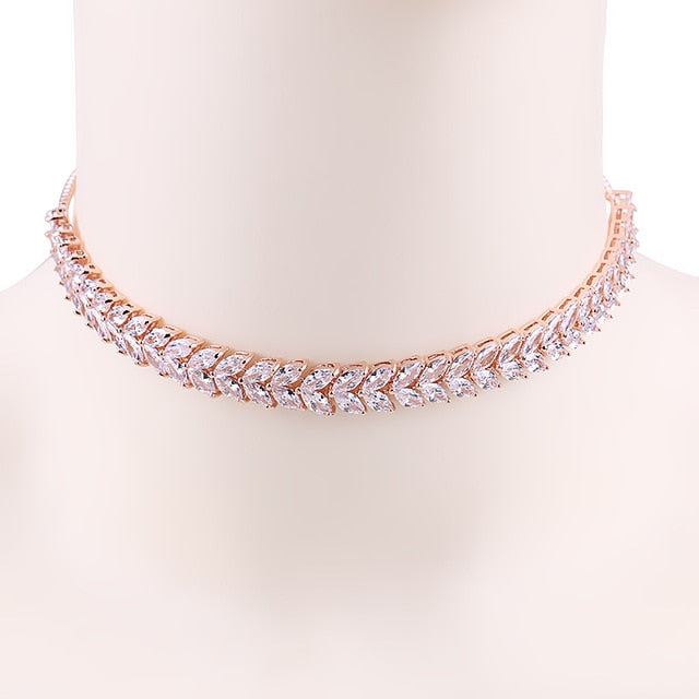 Daisy Leaf Tennis Choker